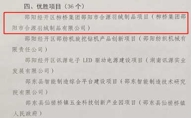 邵陽表彰一批產業(yè)發(fā)展和重點項目建設先進單位和個人 柳橋集團在列
